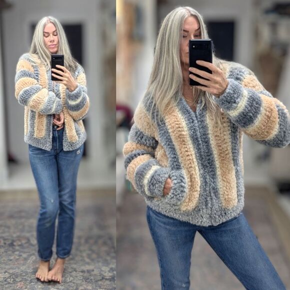 Hand Crafted Sweaters - Vintage Heather Wanless Cardigan